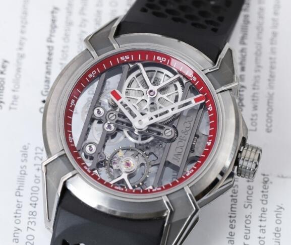 The skeleton dial allows the wearers to enjoy the movement.